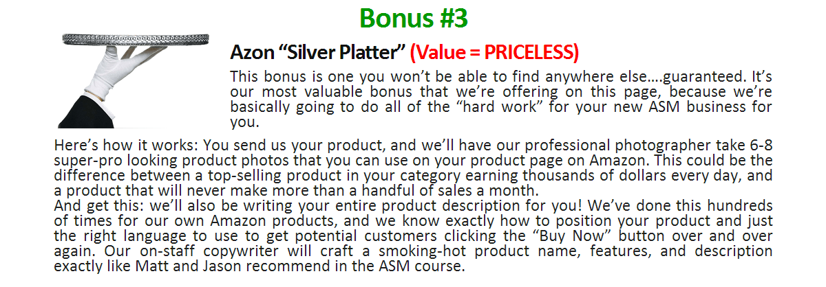 Amazing Selling Machine Bonus 3