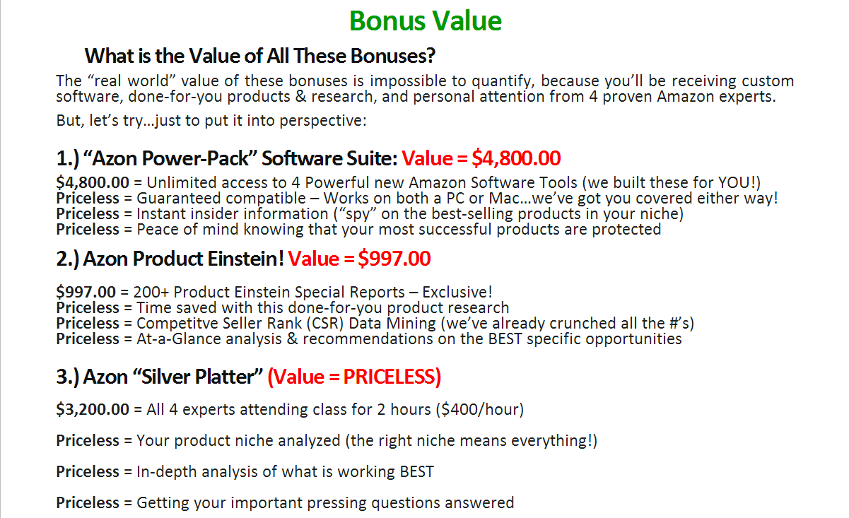 Amazing Selling Machine Bonus